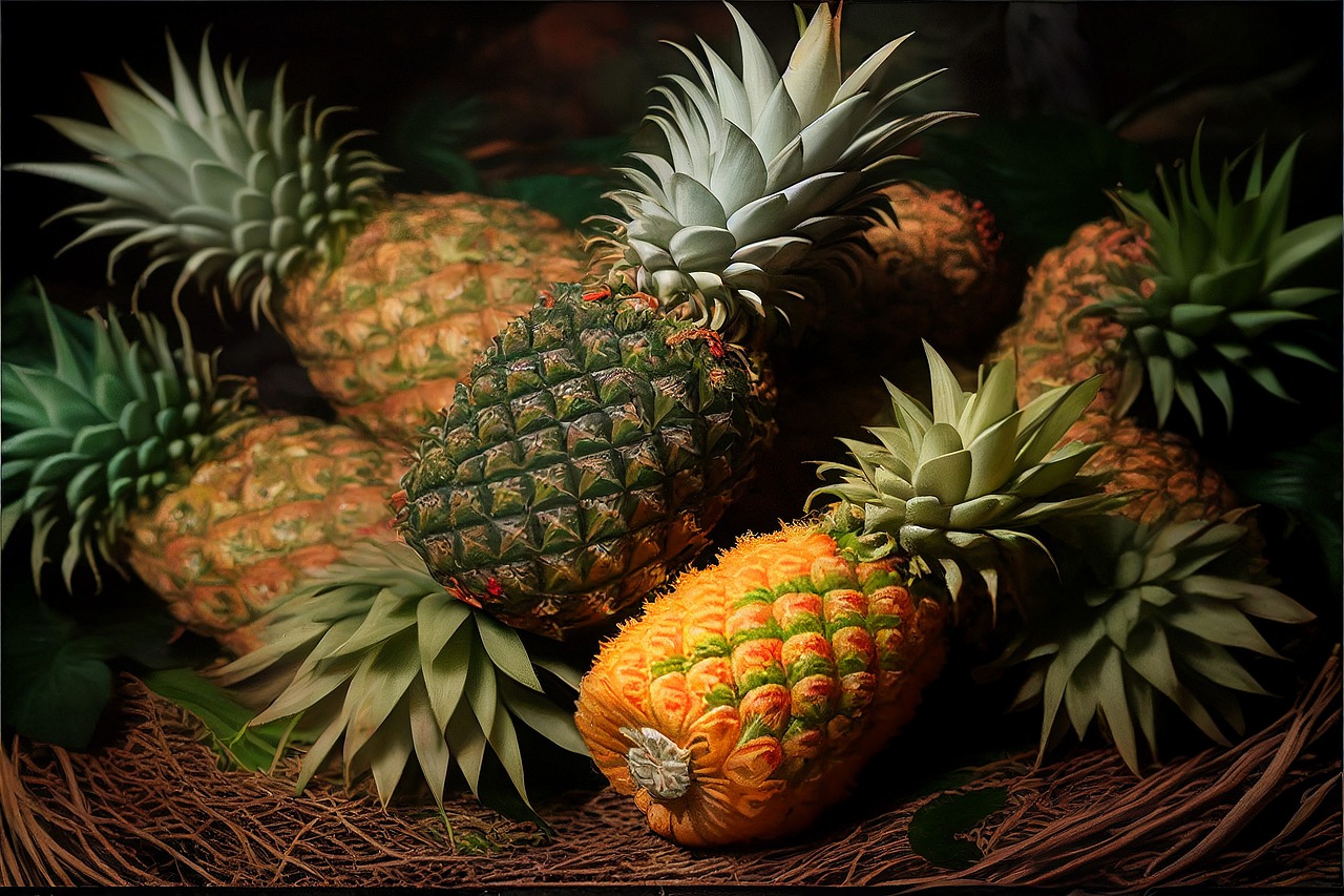 ai generated, pineapples, fruit-7673048.jpg